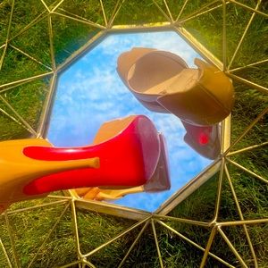 Beautiful Christian Louboutin Nude Colored Heels